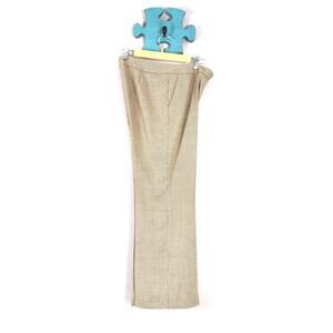 Talbots Signature Flare light brown check wool trouser pant size 10